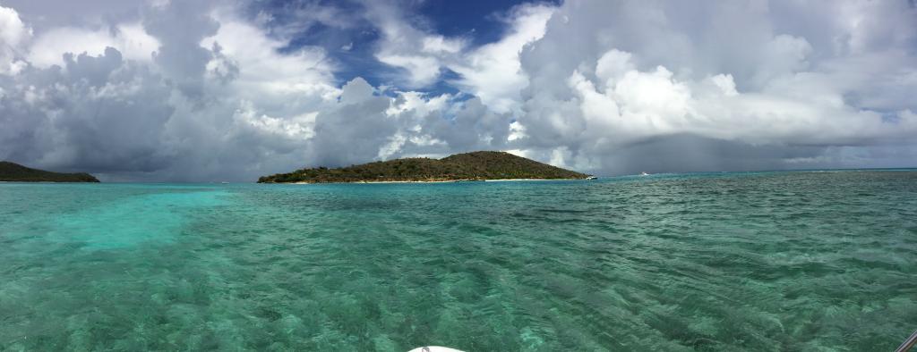 Click to enlarge image For weather lovers, this was a great day to be out, but it is rare! - TRC Boating in the British Virgin Islands - Part 5 of 5 - Even in stormy waters, Captain Taiwo demostrated his many resources to deliver us through safely!