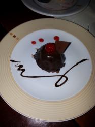 Click to enlarge image By far the best dessert at Tigger`s table was the Glazed Chocolate Cake - El Gaucho Menu, Bavaro Princess in Punta Cana, Dominican Republic - Restaurant menu in four languages in PDF format