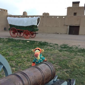 Click to enlarge image One of the last pictures of Tigger before his visit was cut tragically short! - Bent`s Old Fort National Historic Site Colorado - Castle of the Plains