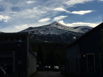 Click to enlarge image The ever-present mountain - Breckenridge, Colorado: Historic Mountain Town - Small town with a cosmopolitan selection of shops, restaurants and things to do!
