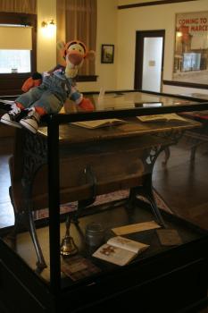 Click to enlarge image Walt's first grade desk... - Opening April, 1, 2017!! Walt Disney Hometown Museum in Marceline, Missouri - This location holds more of the magic of the Disney Youth than any other!