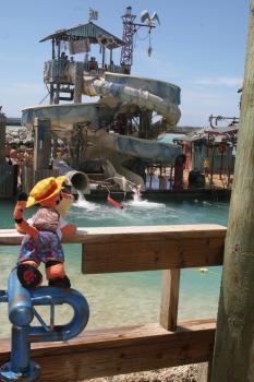 Click to enlarge image So much fun at Pelican Plunge!!! - Castaway Cay is a private PARADISE managed by Disney Cruise Line! - The only way Tigger or any other guests of Disney Cruise Line can get to Castaway Cay is on a Cruise.