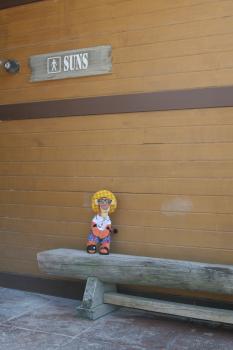 Click to enlarge image Tigger looking for the restroom.. where oh where is the little boys room??? - Castaway Cay is a private PARADISE managed by Disney Cruise Line! - The only way Tigger or any other guests of Disney Cruise Line can get to Castaway Cay is on a Cruise.