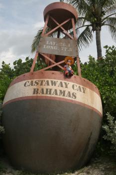 Click to enlarge image This bouy is right next to the Bahamian Post Office here - Castaway Cay is a private PARADISE managed by Disney Cruise Line! - The only way Tigger or any other guests of Disney Cruise Line can get to Castaway Cay is on a Cruise.