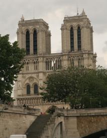 Click to enlarge image  - Notre Dame, Paris from the river Seine - 