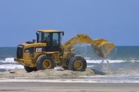 Click to enlarge image  - Building a beach - Port Aransas maintenance